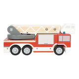 Small foot - camion de pompier en bois avec échelle tournante