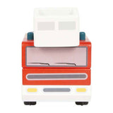 Small foot - camion de pompier en bois avec échelle tournante