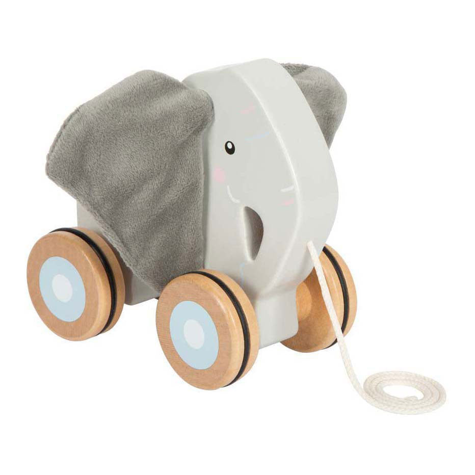 Small foot - éléphant à tirer en bois avec oreilles crépitantes