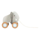 Small foot - éléphant à tirer en bois avec oreilles crépitantes