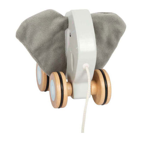 Small foot - éléphant à tirer en bois avec oreilles crépitantes