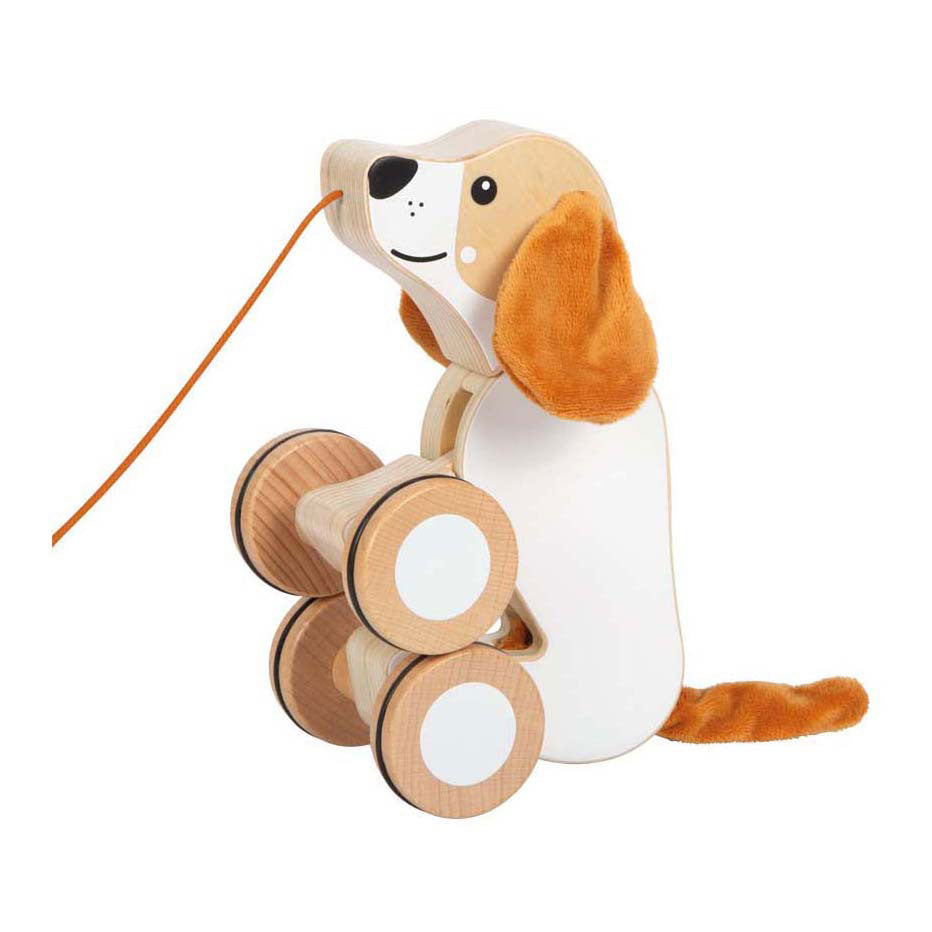 Small foot - chien de trait en bois aux oreilles crépitantes