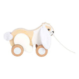 Small foot - lapin à tirer en bois avec oreilles crépitantes