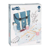 Small foot - sac à dos avec jeu de pique-nique savoureux en bois, 14 pièces.