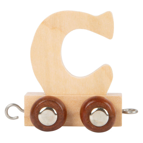 Small foot - train de lettres en bois - c - 12 pièces
