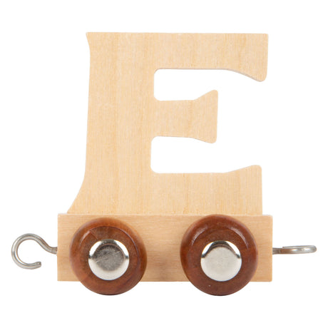 Small foot - train de lettres en bois - e - 12 pièces