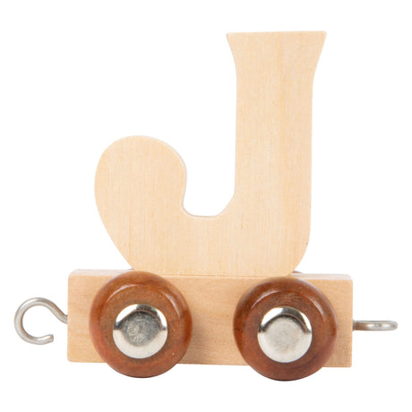 Small foot - train de lettres en bois - j - 12 pièces