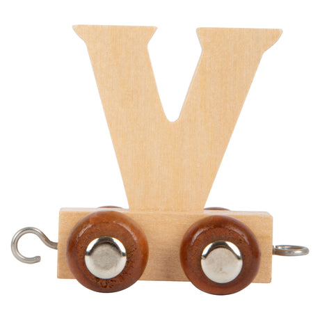 Small foot - train de lettres en bois - v - 12 pièces