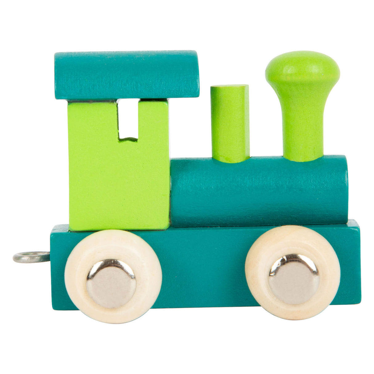 Small foot - locomotive de train aux lettres en bois vert - 12 pièces