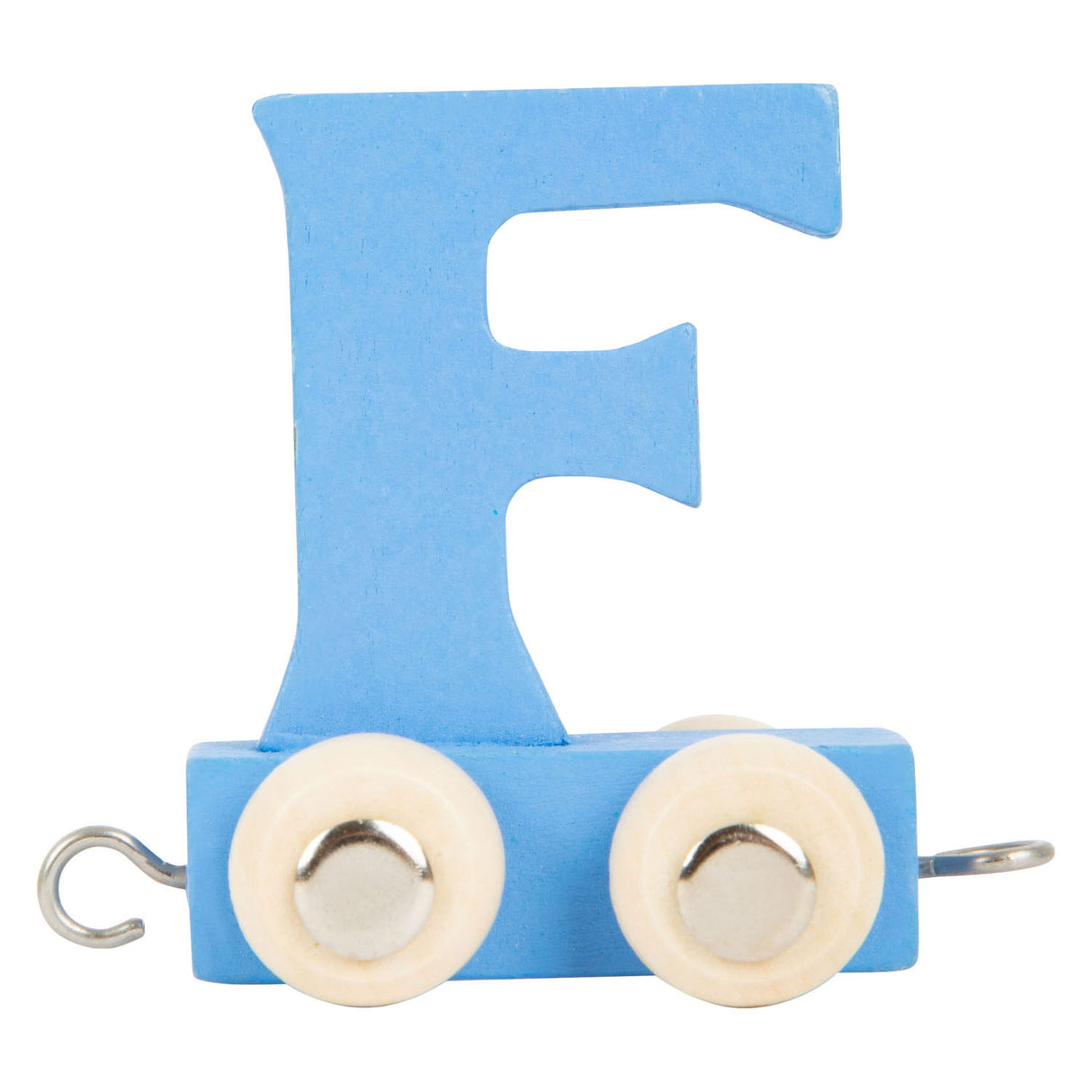 Small foot - train de lettres en bois bleu - f - 12 pièces