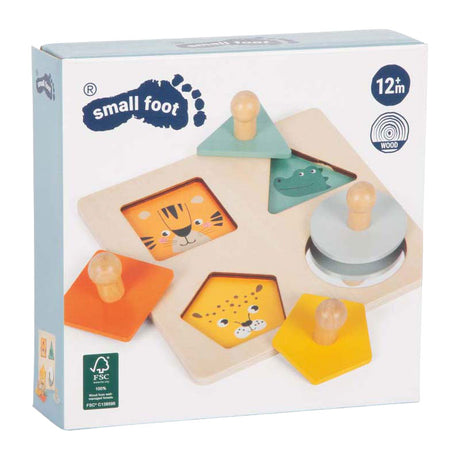 Small foot - puzzle montessori formes en bois fsc