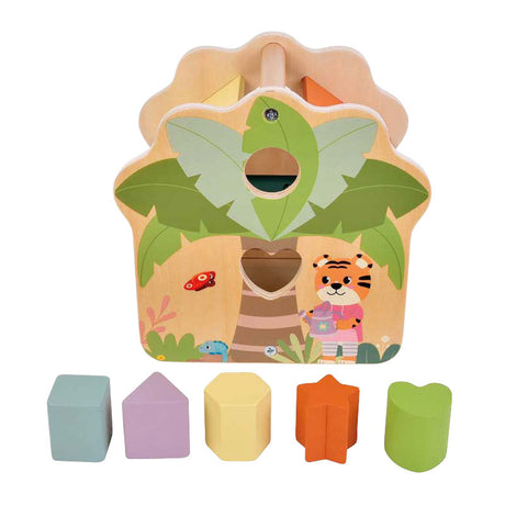 Small foot - trieur de formes en bois jungle friends fsc