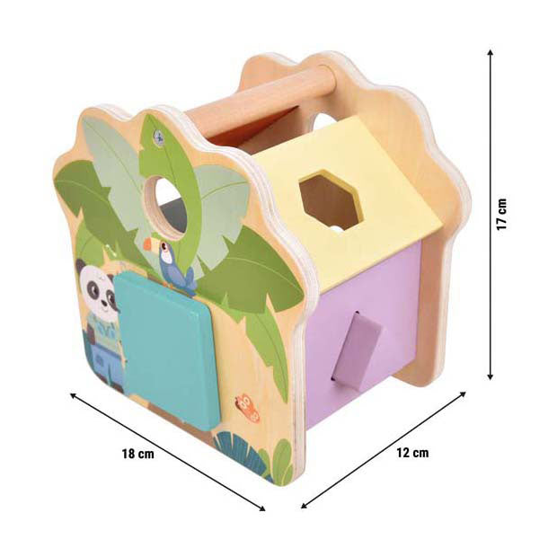 Small foot - trieur de formes en bois jungle friends fsc