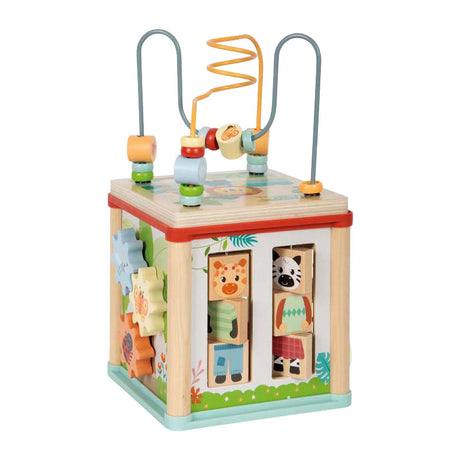 Small foot - cube de motricité en bois fsc jungle friends