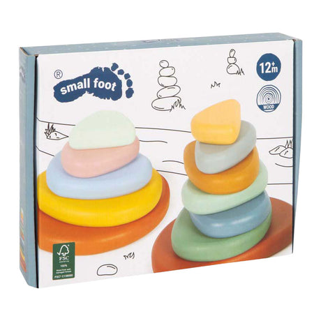 Small foot - Jeu d'équilibre Montessori River Rocks en bois FSC