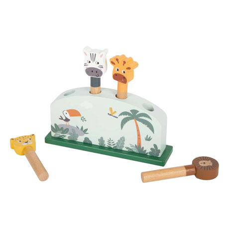 Small foot - jeu en bois en forme d'animal safari fsc