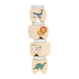 Small foot - boîtes à dents de bébé en bois - 4 pcs.