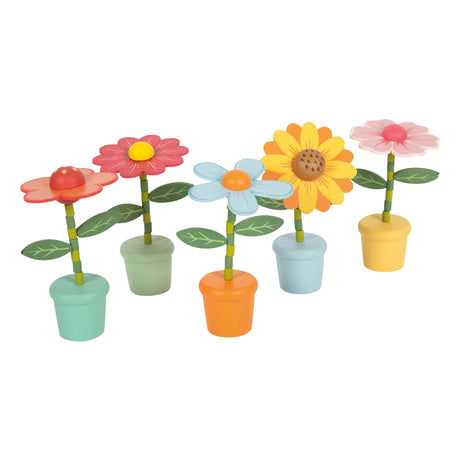 Small foot - figurines de fleurs dansantes en bois - 10 pcs.