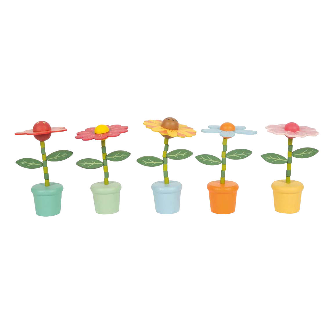 Small foot - figurines de fleurs dansantes en bois - 10 pcs.