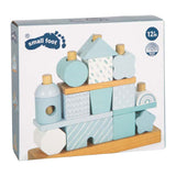 Small foot - maison empilable en bois bleu - 18 pcs.