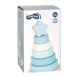 Small foot - tour empilable en bois bleu - 7 pcs.