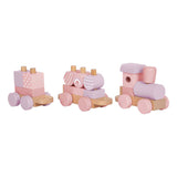 Small foot - houten trein roze