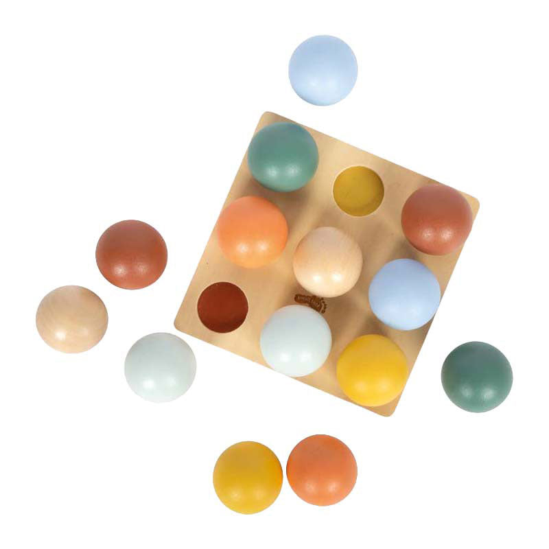 Small foot - houten montessori sorteerspel met ballen