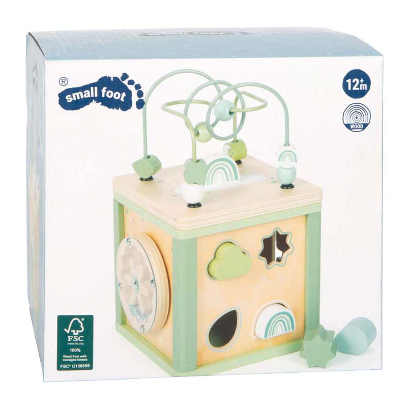 Small foot - cube de motricité en bois vert
