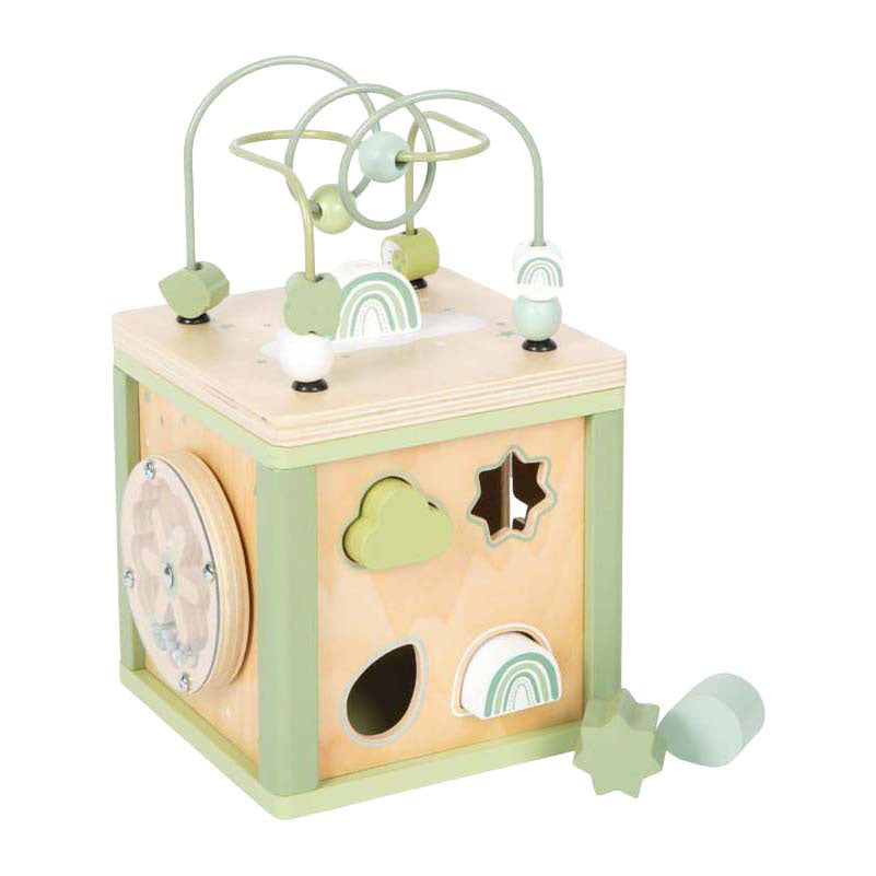 Small foot - cube de motricité en bois vert