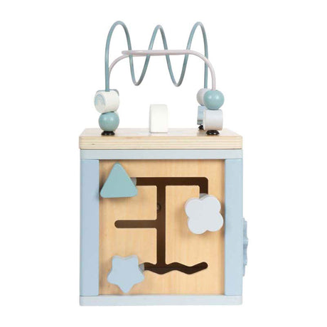 Small foot - cube de motricité en bois bleu