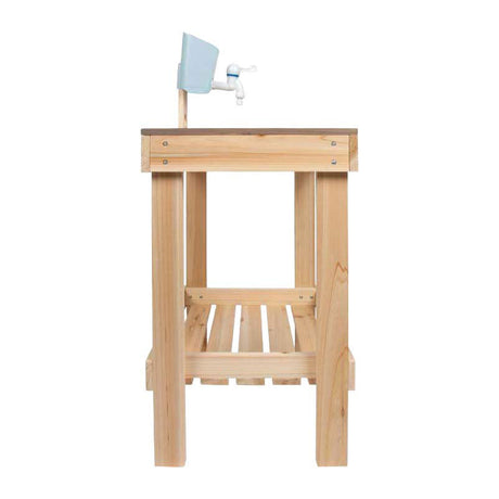 Cuisine en terre cuite et table de jeu Small Foot pour s'amuser en plein air.