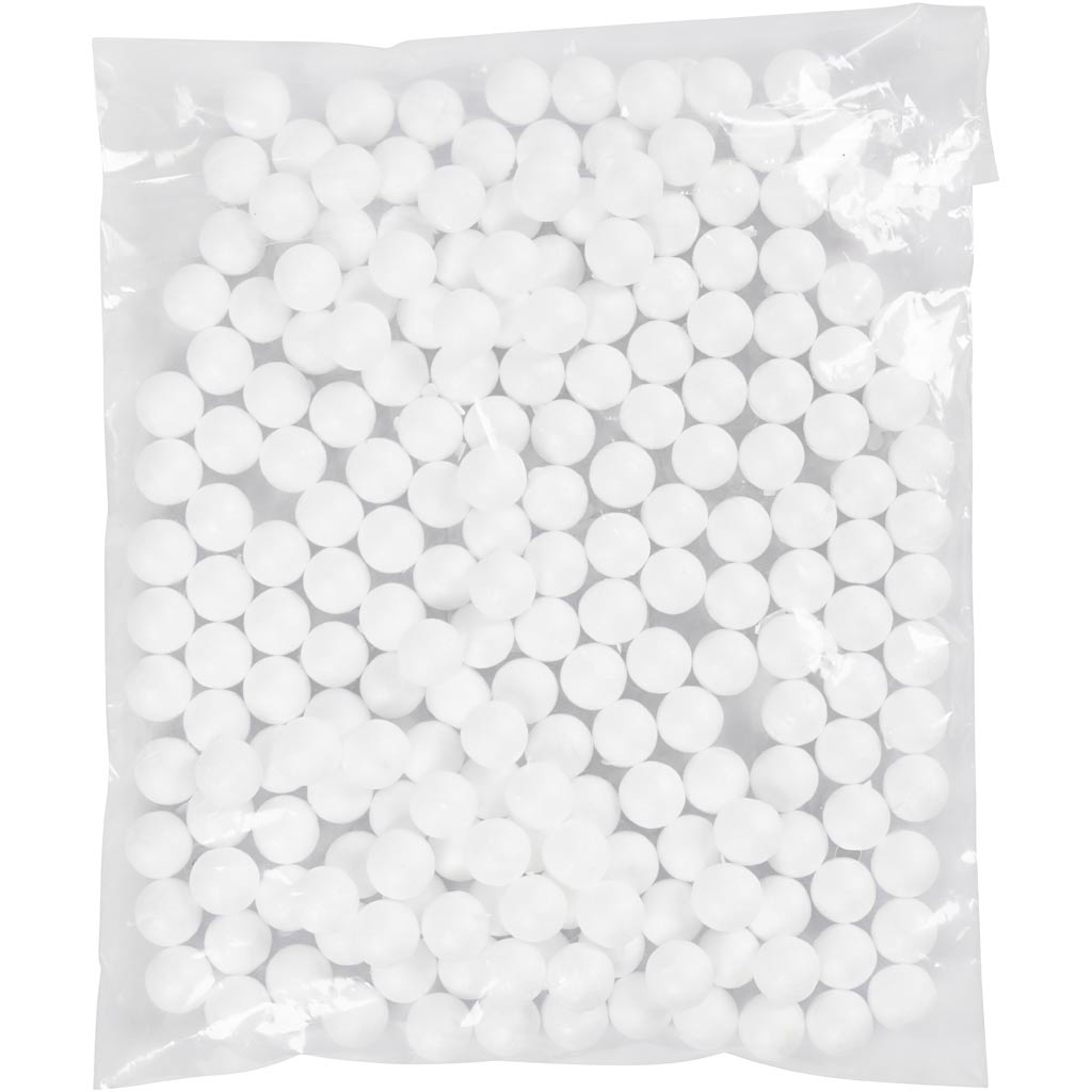 Boules Creativ company, d 1,5 cm, blanches, 200 pièces 1 boîte