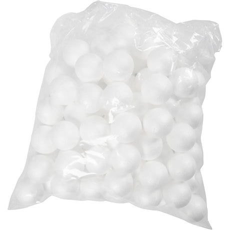 Boules Creativ company, d 4 cm, blanches, 100 pièces 1 boîte