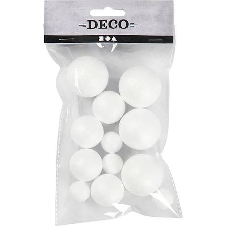 Boules de styropors blancs, 12e.