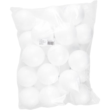 Boules Creativ company, d 10 cm, blanches, 25 pièces 1 boîte