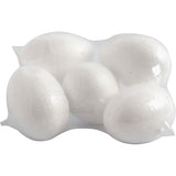 Oeufs Creativ company, h: 6 cm, blanc, 5 pièces 1 boîte
