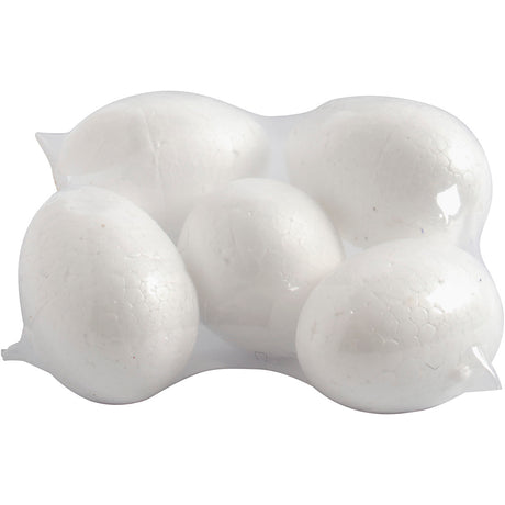 Oeufs Creativ company, h: 6 cm, blanc, 5 pièces 1 boîte