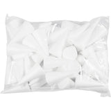 Cônes Creativ company, h : 11 cm, d 5,5 cm, blanc, 50 pièces 1 boîte