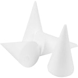 Cônes Creativ company, h : 14,5 cm, d 6 cm, blanc, 25 pièces 1 boîte