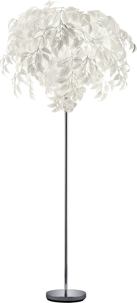 Rl live your light reality leavy - lampadaire - chrome - excl. 3x e14 4,9 w - interrupteur au pied - protection cartouche