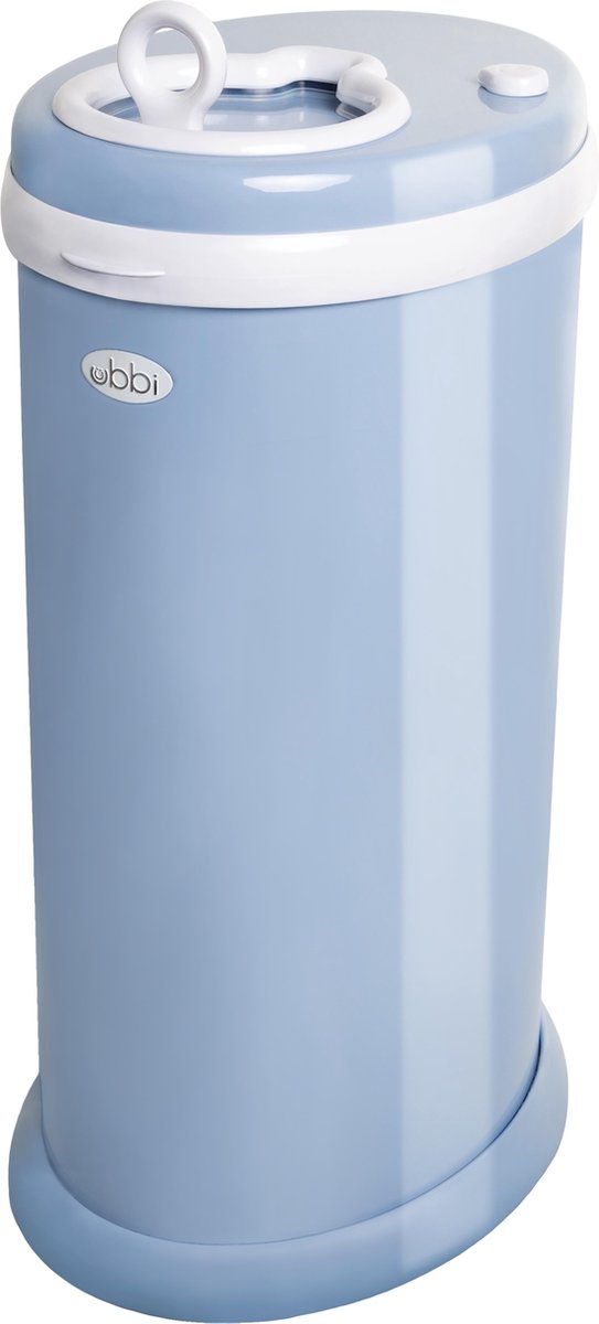 Ubbi - poubelle à couches - bleu - métal - sans odeur - aucune cassette de recharge requise