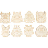 Figurines en bois Creativ company, échantillons, h : 12,4 cm, épaisseur 3 mm, 8 pièces 1 boîte