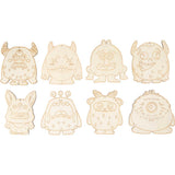 Figurines en bois Creativ company, échantillons, h : 12,4 cm, épaisseur 3 mm, 24 pièces 1 boîte