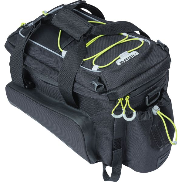 Basil Miles XL Pro Luggage Mense Menace - Adapterplates Sporty - Black Lime - 9-36L - Mik RT