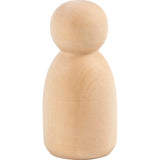 Figurine en bois Creativ company, ovale, h: 6 cm, 5 pièces 1 boîte