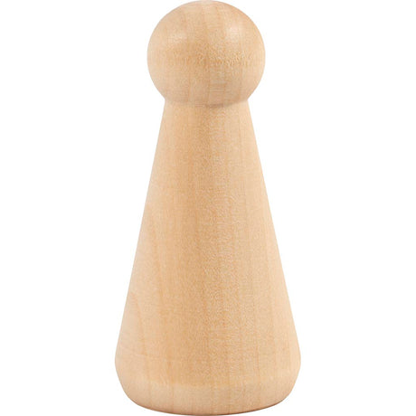Entreprise créative https: www.ccobby.nl figurine-en-bois-en forme de cône-h-8-cm-3-pièces-1-boîte