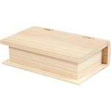 Box de livre en bois de la société Creativ, 14x9x4cm