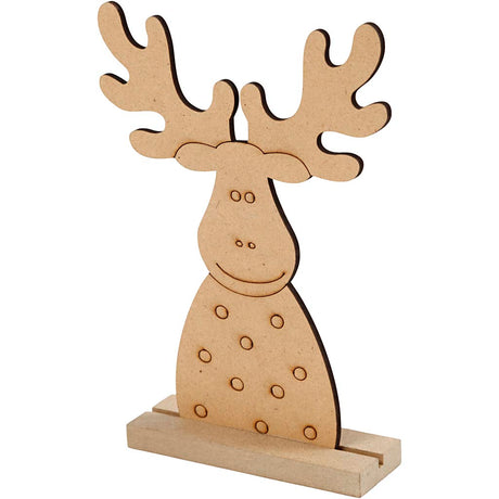 Creativ company figurine de Noël en bois renne