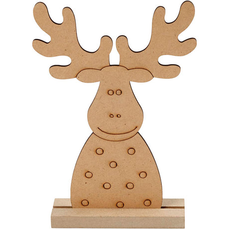 Creativ company figurine de Noël en bois renne