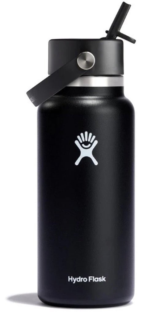 Hydro Flask Wide Flex Straw Cap - Gourde 946 ml - Acier inoxydable - Noir